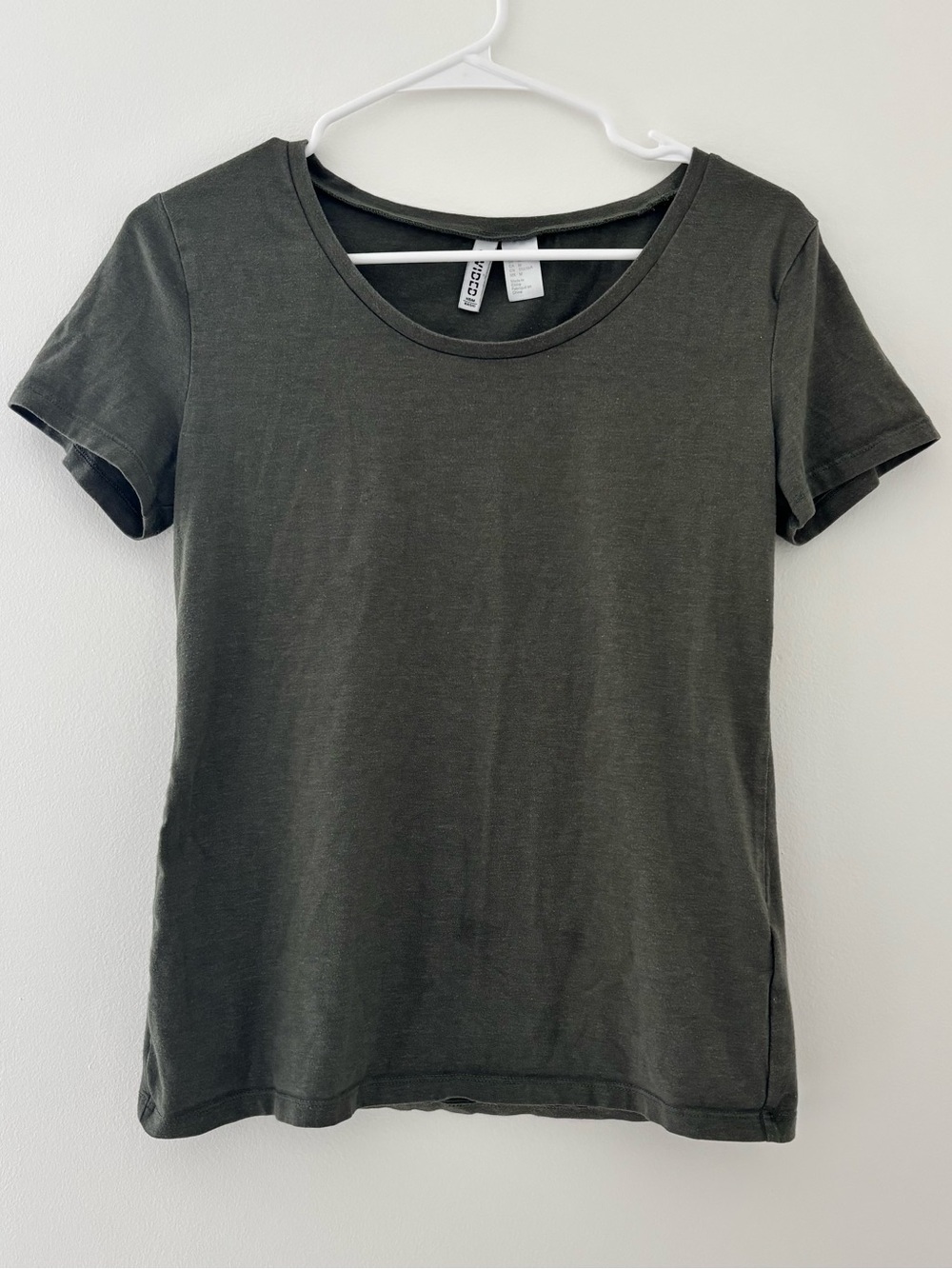 H&M Short Sleeve Tee Olive Green
